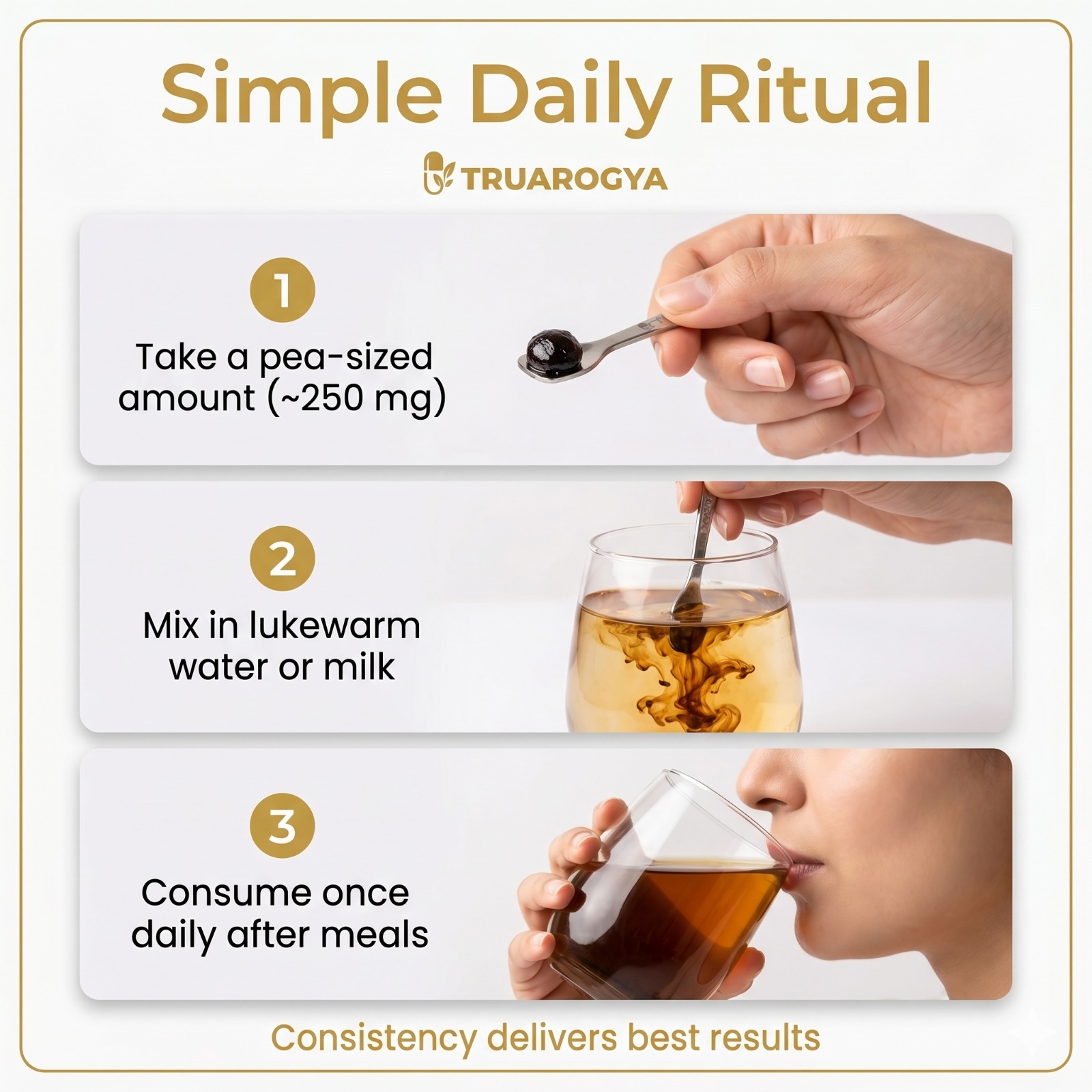 TruArogya Pure Himalayan Shilajit Resin 20g | 250mg per Serving | Fulvic Acid & Trace Minerals | Supports Energy, Strength, Stamina & Metabolism | Ayurvedic Shilajit for Men & Women - Image 4
