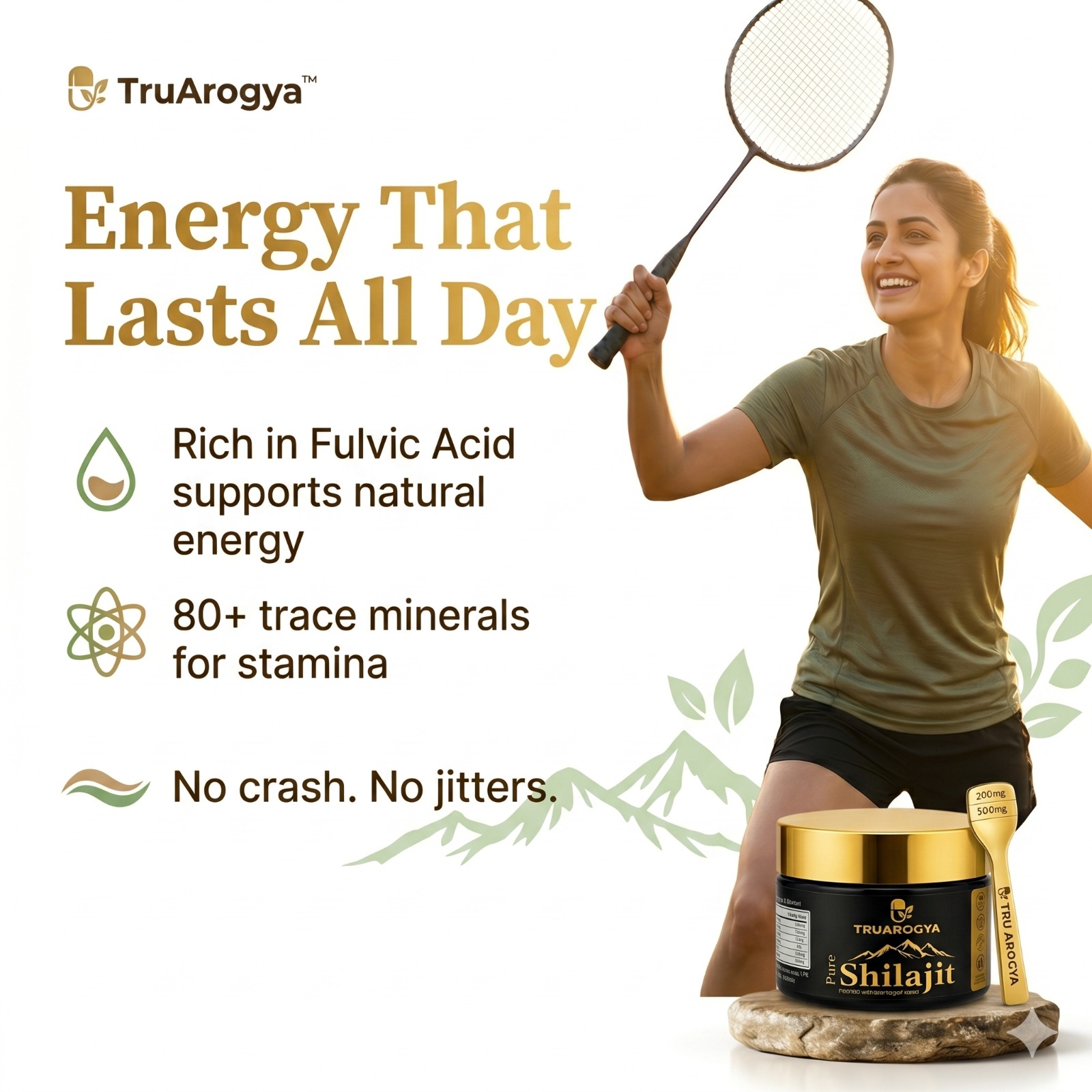 TruArogya Pure Himalayan Shilajit Resin 20g | 250mg per Serving | Fulvic Acid & Trace Minerals | Supports Energy, Strength, Stamina & Metabolism | Ayurvedic Shilajit for Men & Women - Image 5